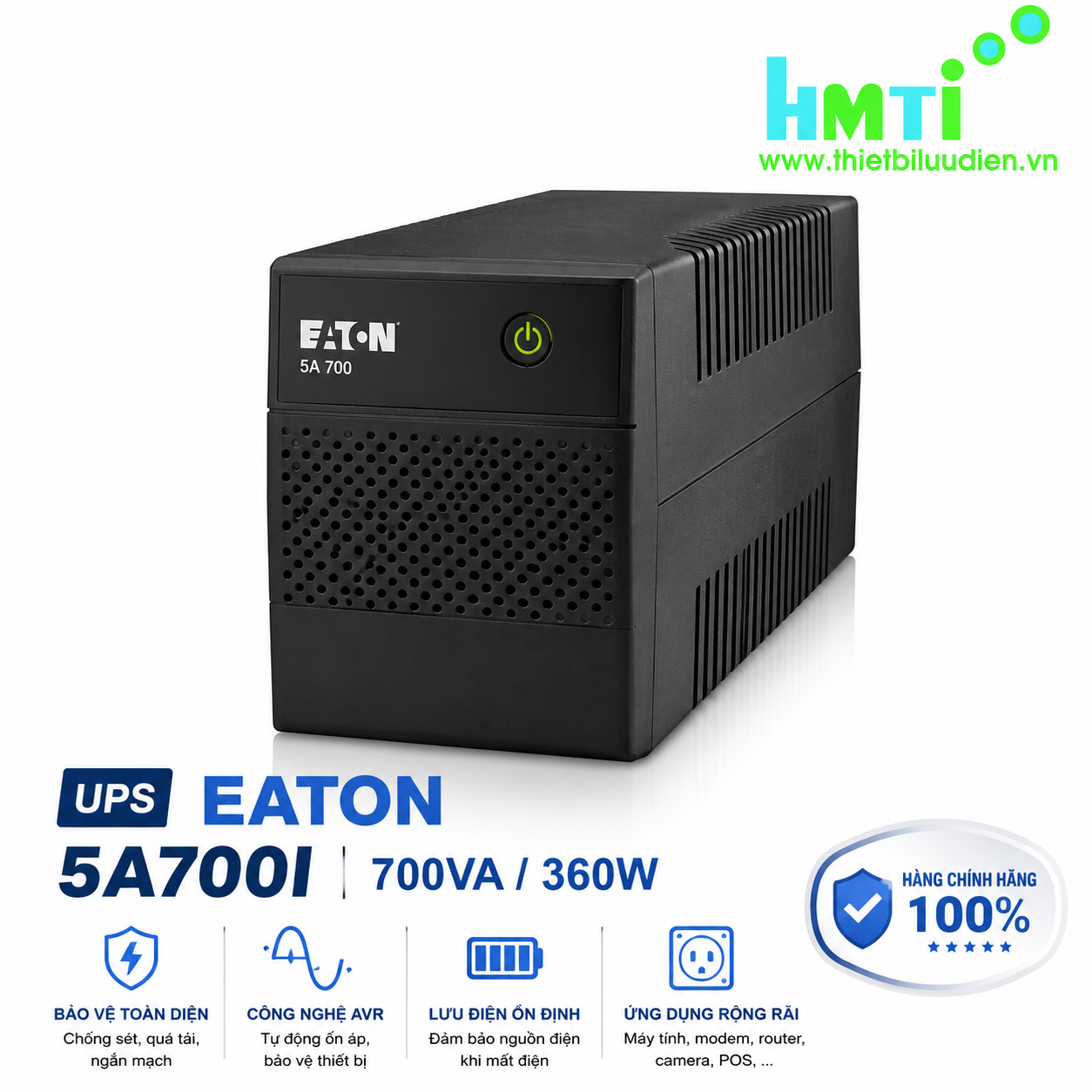 Tìm Hiểu Bộ Lưu Điện UPS Eaton 5A700I Chính Hãng Mới Nhất