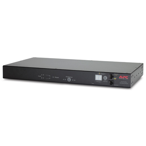 RACK ATS, 20A/208V, 16A/230V, C20 IN, (8) C13 (1) C19 OUT