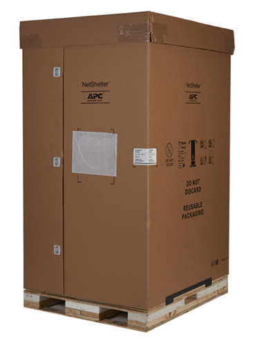 NetShelter SX 48U 600mm Wide x 1070mm Deep Enclosure with Sides Black -2000 lbs. Shock Packaging