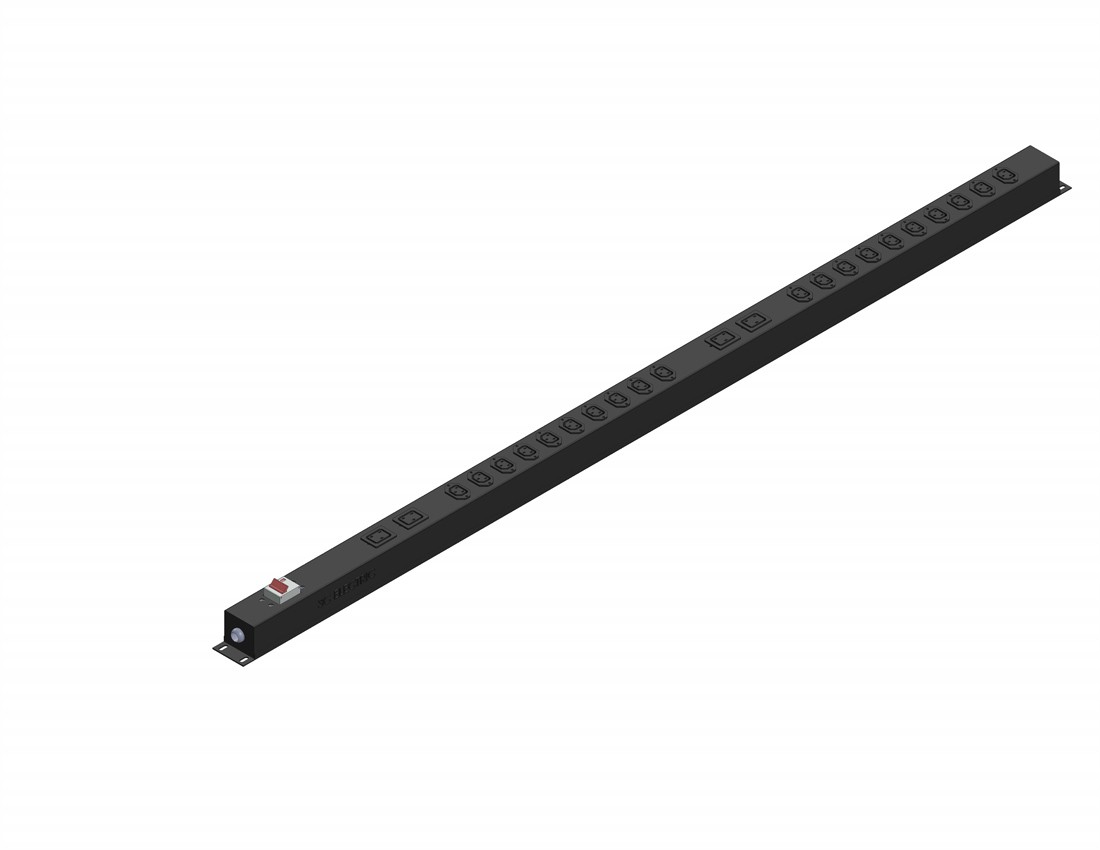 Ổ ĐIỆN LẮP DỌC TỦ 42U, 20 Ổ CẮM CHUẨN C13, 04 Ổ CẮM CHUẨN C19, CÔNG SUẤT MAX 50A, MCB50A
